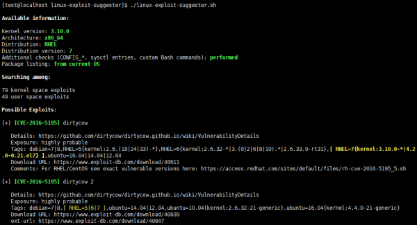 linux_exploit_suggester——Linux提权审计工具